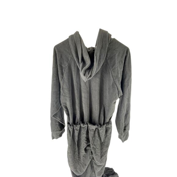 Xmas Coming Black Fleece One-Piece Sleepwear Pajama Outfit Men's Size Small - Picture 7 of 10